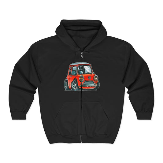 Slammed Mini Zip Hoodie with Ulrich on the Back