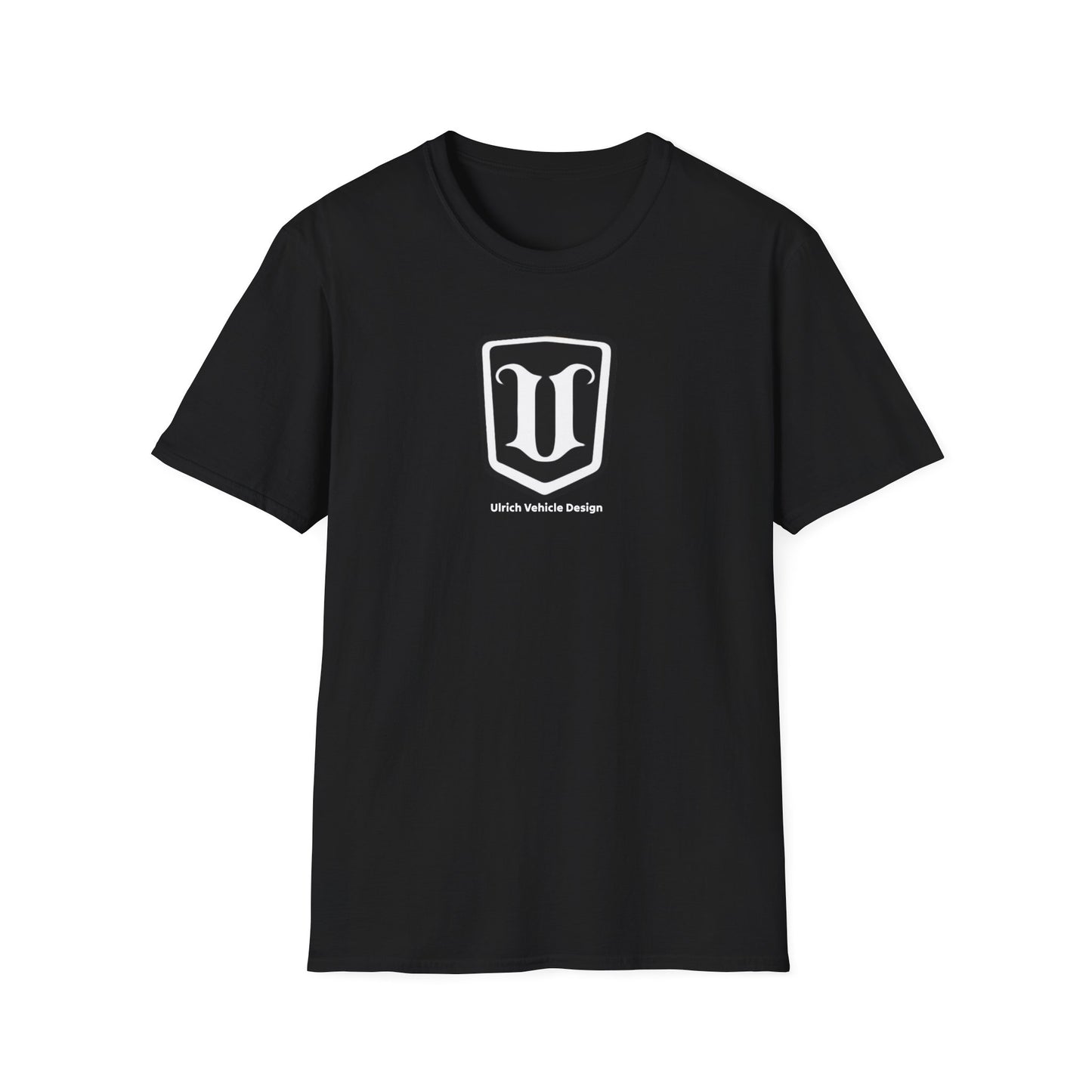 Classic Shield Logo T-Shirt — Ulrich Vehicle Design Emblem