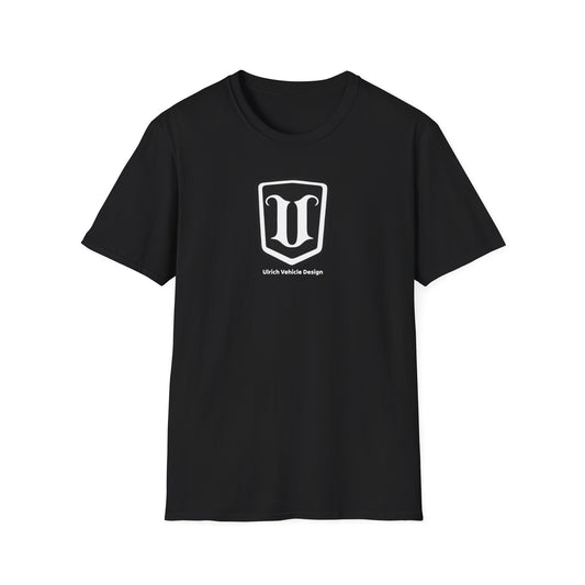 Classic Shield Logo T-Shirt — Ulrich Vehicle Design Emblem