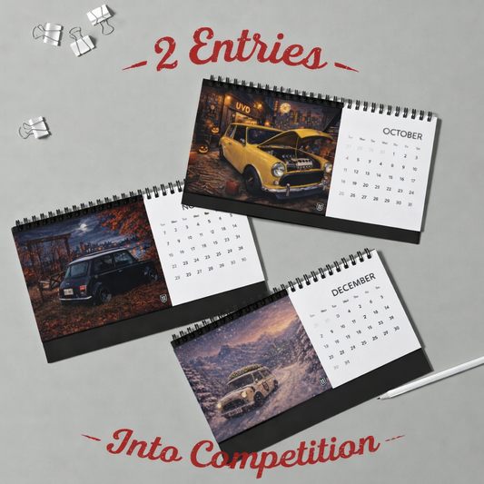 UVD Mini Cyber Punk Themed Desk Calendar 2026 Competition