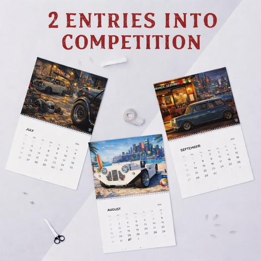 UVD Mini Cyber Punk Themed Wall Calendar 2026 Competition