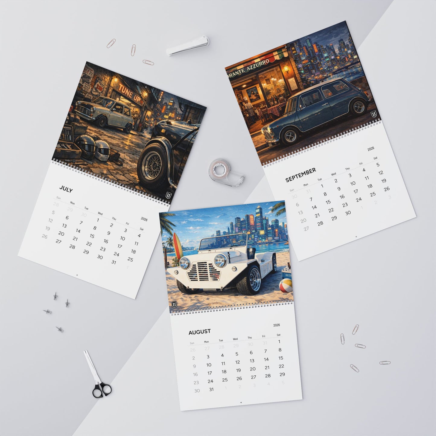 UVD Mini Cyber Punk Themed Wall Calendar 2026 Competition