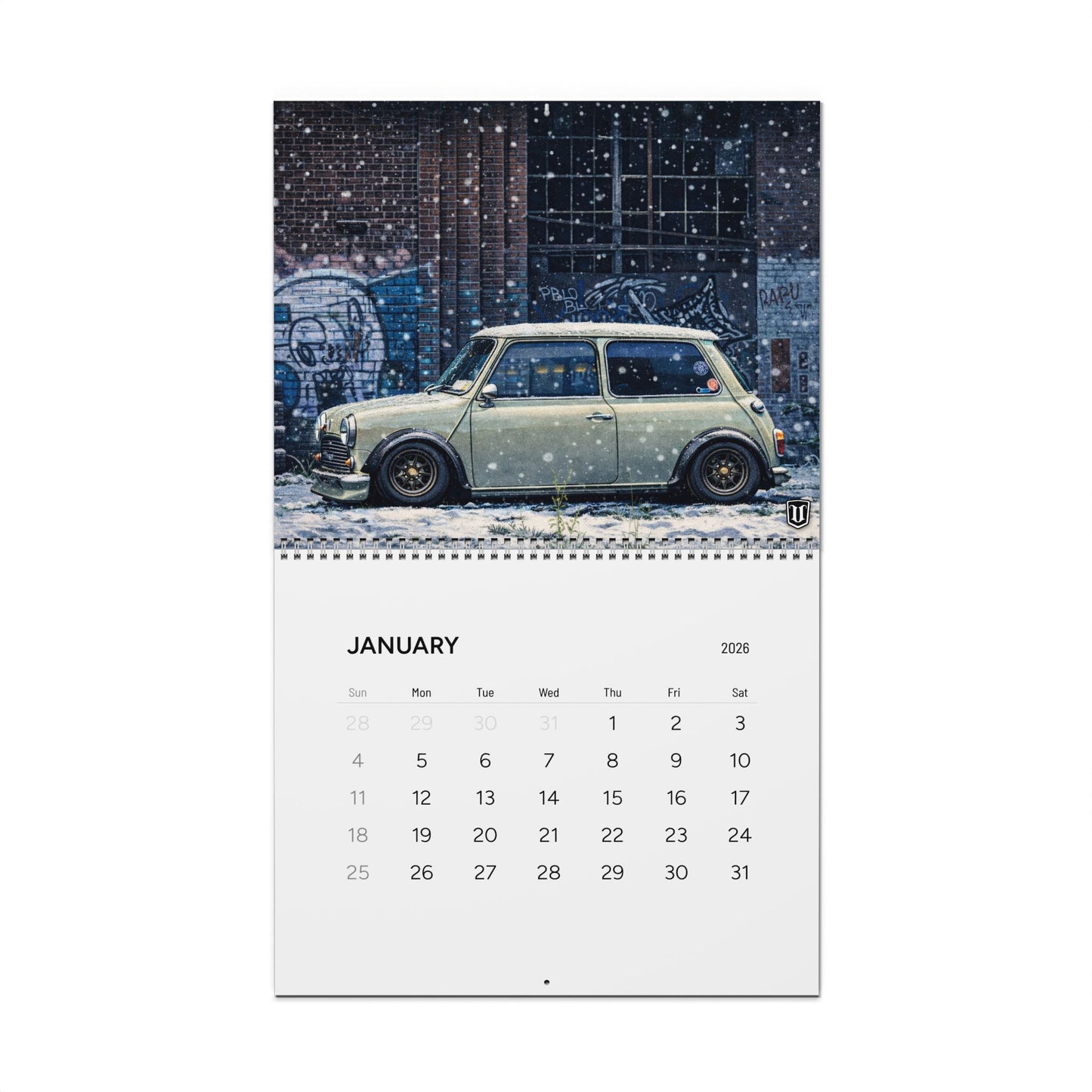 UVD Mini Cyber Punk Themed Wall Calendar 2026 Competition