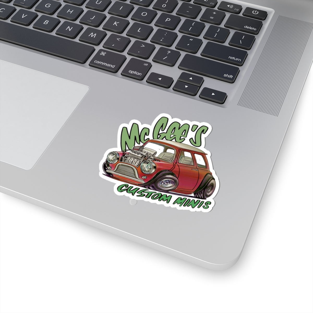 'McGee's Custom Minis' Vintage Hot Rod Mini Cooper Decal