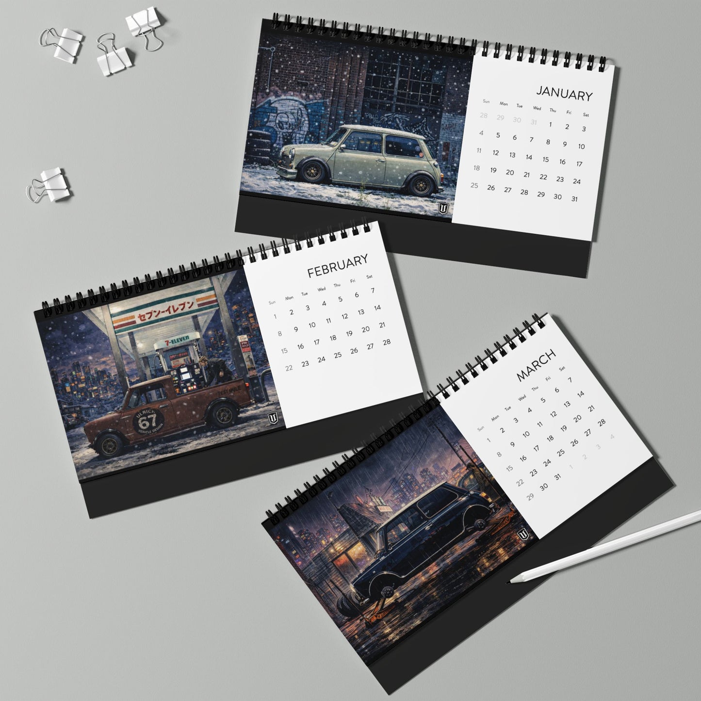 UVD Mini Cyber Punk Themed Desk Calendar 2026 Competition
