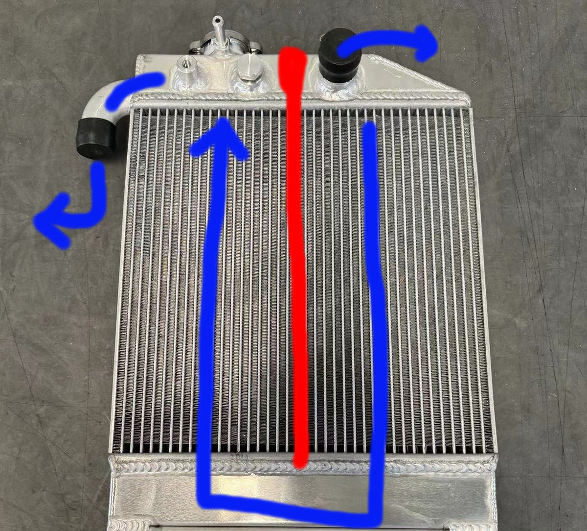 Custom Dual Pass Radiator UVD Custom Dual Pass Radiator – Ulrich Vehicle Design LLC